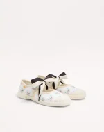 Valentino Bay By Bay Ballerina Fabric Sneaker With Le Chat De La Maison Print - Image 6